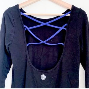 Pure Barre open criss-cross back top